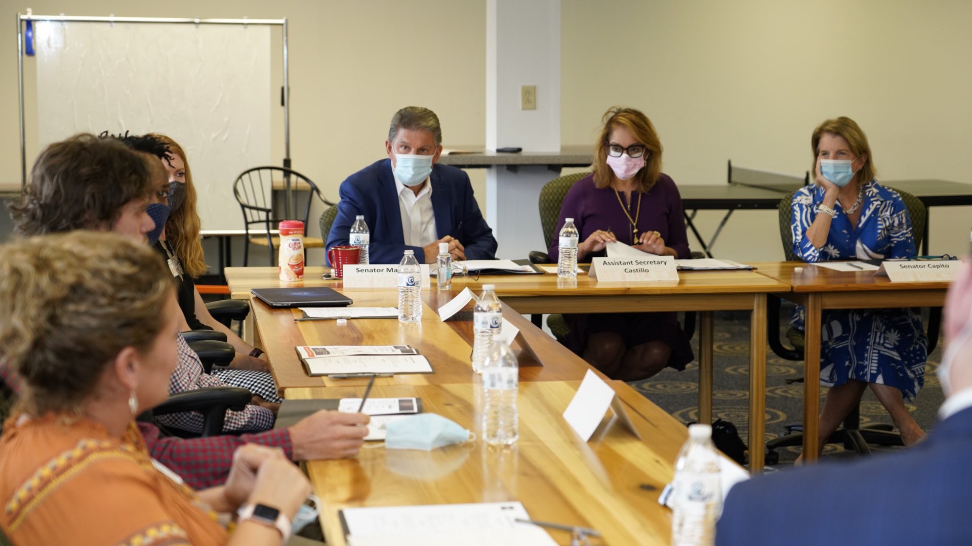 Assistant Secretary Castillo and Senators Manchin and Capito engage with Generation West Virginia NewForce program participants